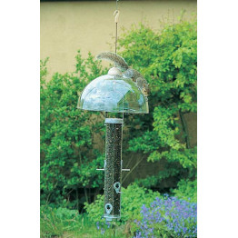 Hanging bird feeder squirrel dome