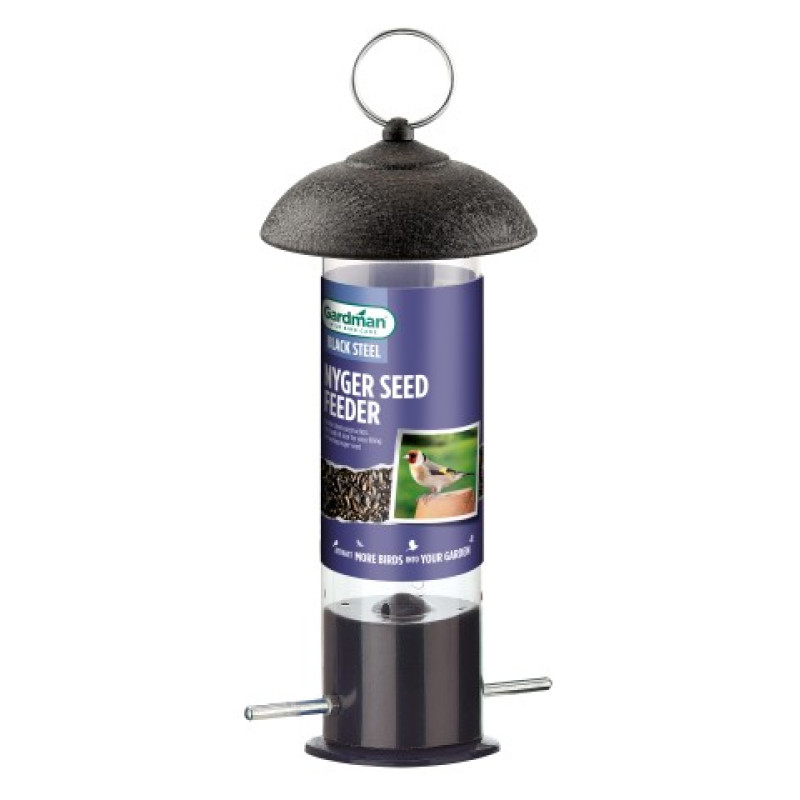 gardman black steel suet treat and mealworm bird feeder